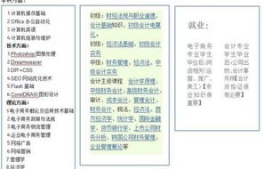 电子商务会计专业有哪些
